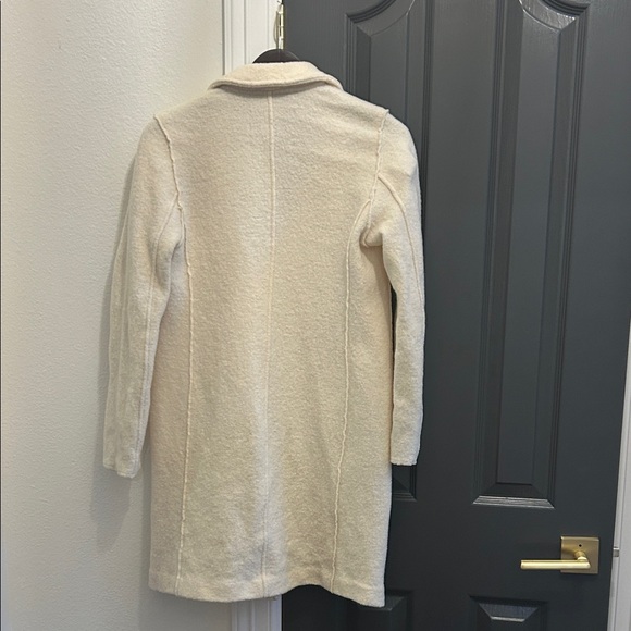 J. Crew Women's Cream Double-Breasted Pea Coat - Picture 3 of 3